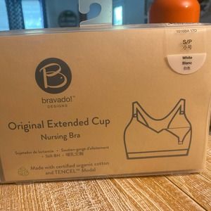 Bravado Original Extended Cups Nursing Bra Size Small white